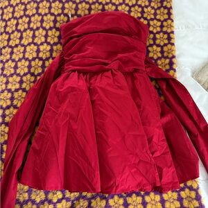 BABY BOO KATRINA MINI DRESS-Elegant Red Strapless Dress